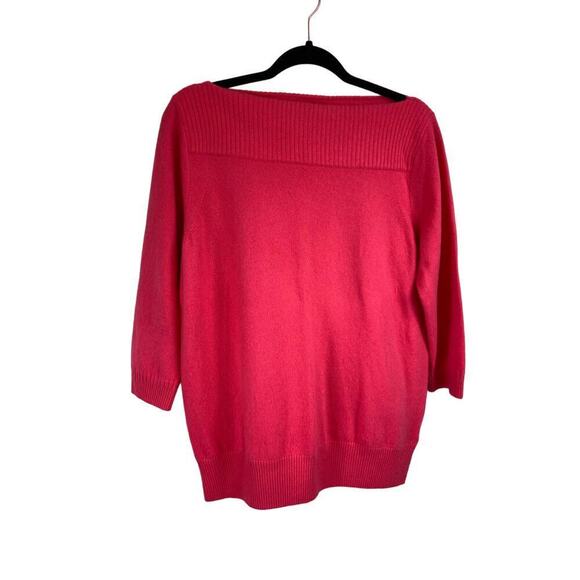 PURE Women's Pink Cashmere Sweater Size 18 - Picture 1 of 5